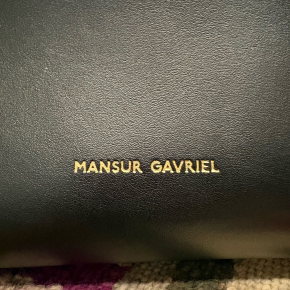 Mansur Gavriel Black Bucket Bag Red Interior + Pouch | Like New